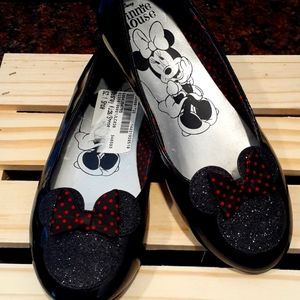 Girls minnie mouse slide ons